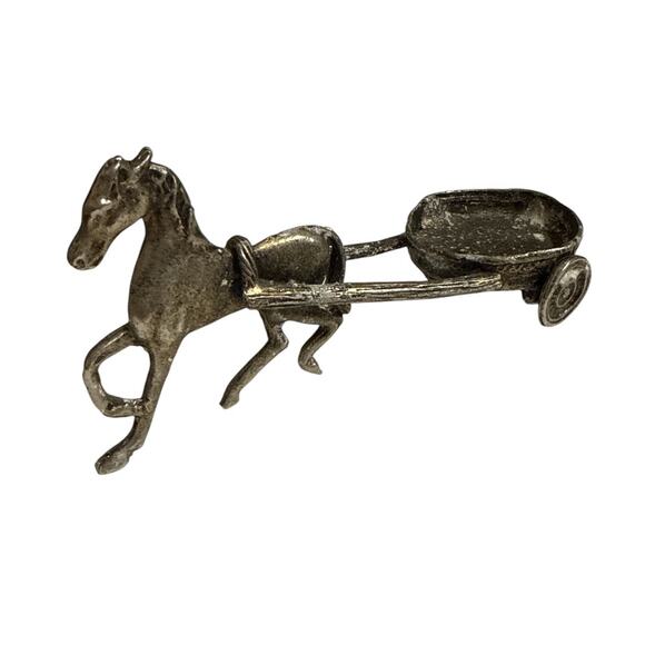 VTG Wizards and Lizards Pewter Set Set of (3 Wizards and 3 Lizards) and Wagon - Picture 9 of 11